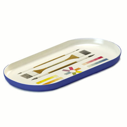 Oval Enamel Tray - The Art of Colouring