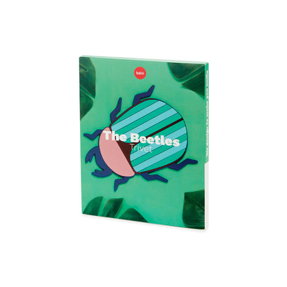 Beetle Shaped Trivet (Blue & Pink)
