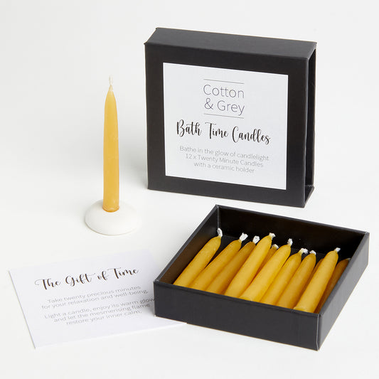 Bath Time Beeswax Candles