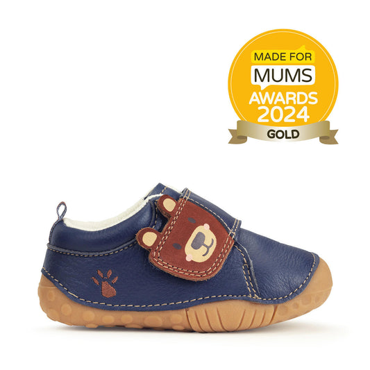 StartRite BEAR HUG Leather PreWalker Shoes (Navy)