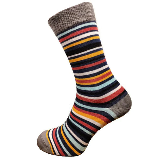 7-11 Bamboo Socks Multi Stripe
