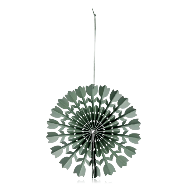 Hanging Tulip Rosette 12cm Sage Green