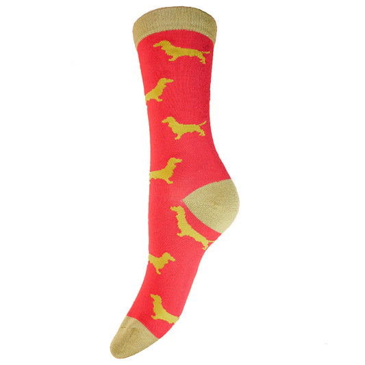 4-7 Bamboo Socks Dachshund