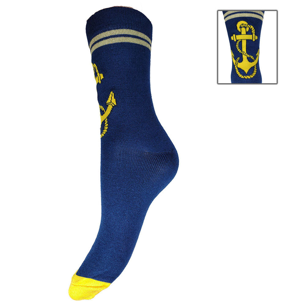 4-7 Bamboo Socks Anchor