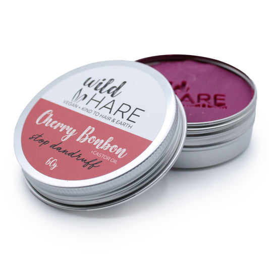 Wild Hare Solid Shampoo Tin Cherry Bonbon