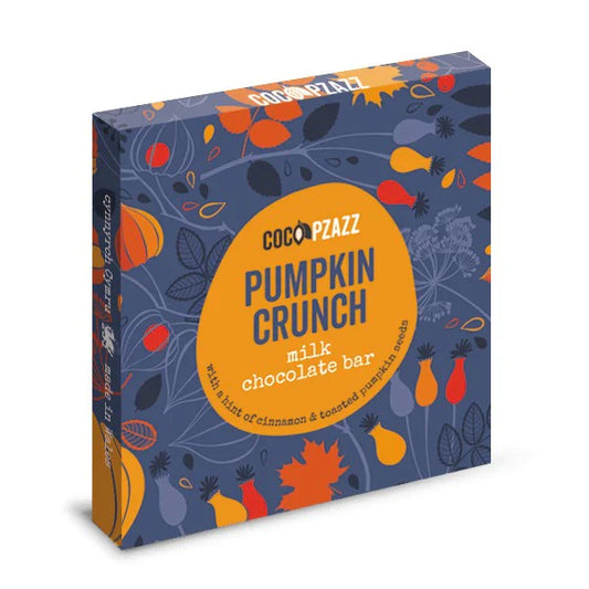 Coco Pzazz Pumpkin Crunch Milk Chocolate Bar