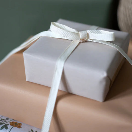 Cascayde Cream Biodegradable Ribbon 5m Reel