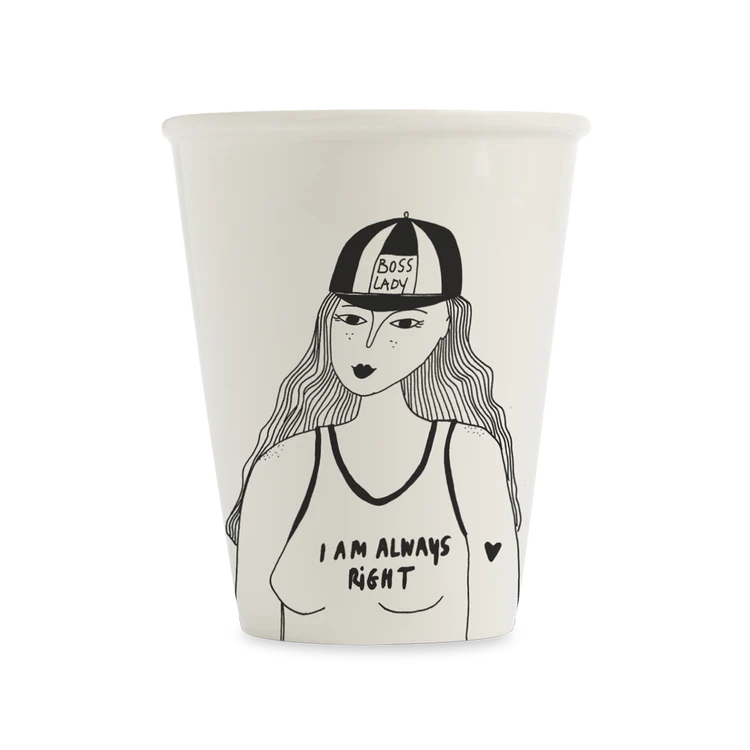 Porcelain Cup Boss Lady
