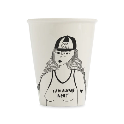 Porcelain Cup Boss Lady