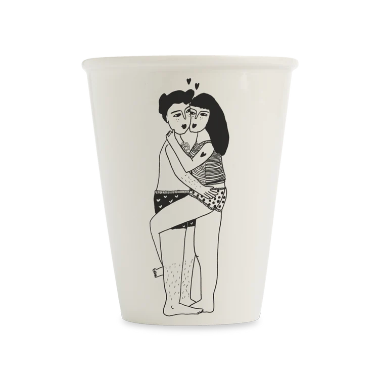 Helen B Porcelain Cup Morning Love | Helen B Ceramics