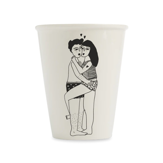 Helen B Porcelain Cup Morning Love | Helen B Ceramics