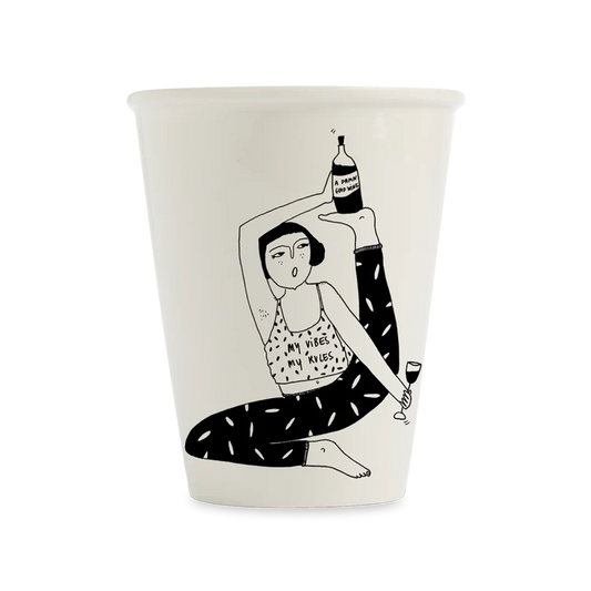 Helen B Porcelain Cup My Vibes | Helen B ceramics