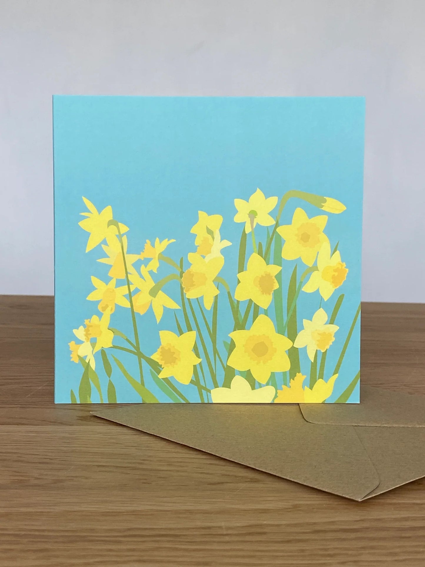 Blank Card Daffodils