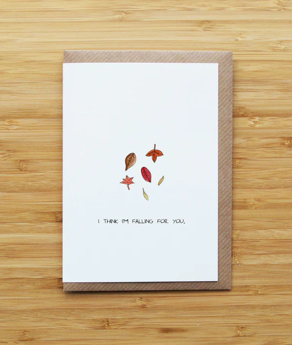 RJ Card Falling Leaves