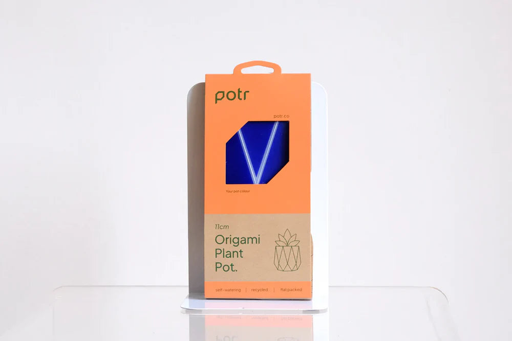 Potr Pot 11cm Dark Teal (Self-Watering & Flat Packed)