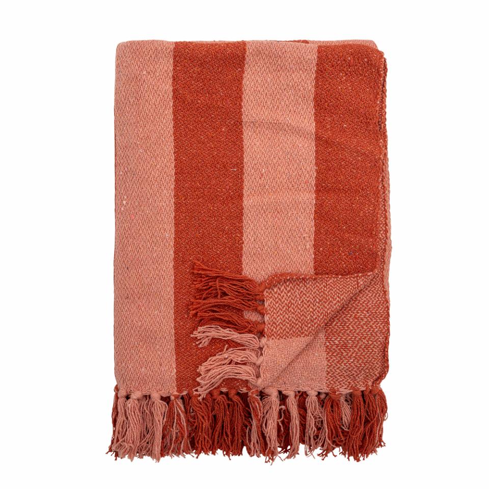 Bloomingville Frello Cotton Throw (Orange) | Home Interiors | Throws & Rugs