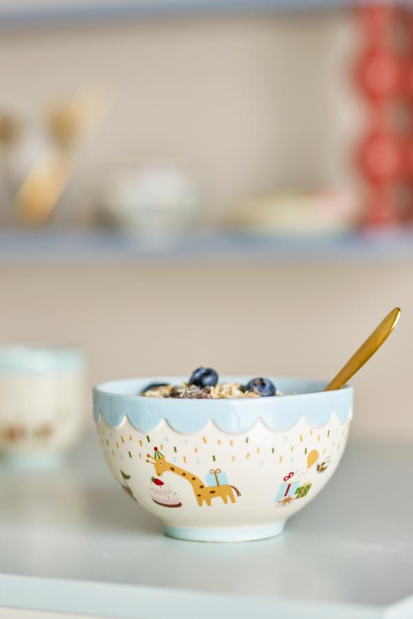 Celebrate Stoneware Bowl (Blue)