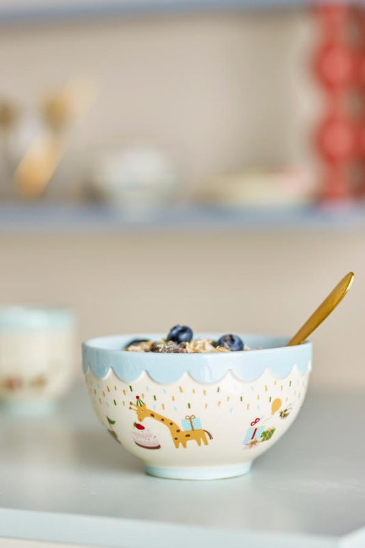 Celebrate Stoneware Bowl (Blue)