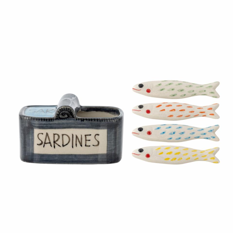 Caiam Stoneware Chopstick Holder Sardines