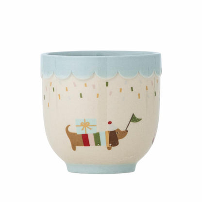 Celebrate Stoneware Cup (Blue)