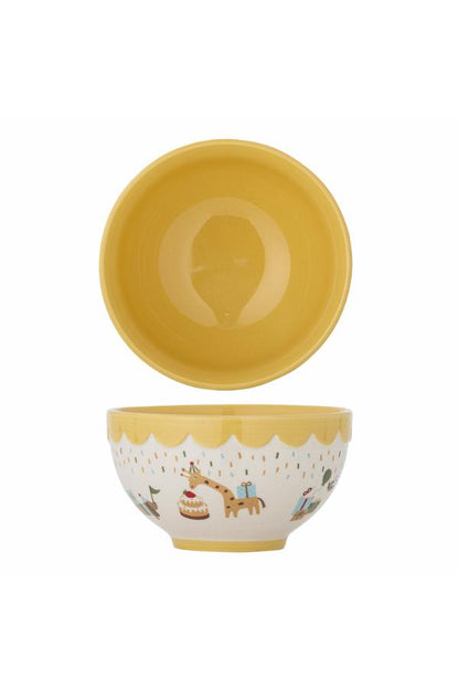 Celebrate Stoneware Bowl (Yellow)