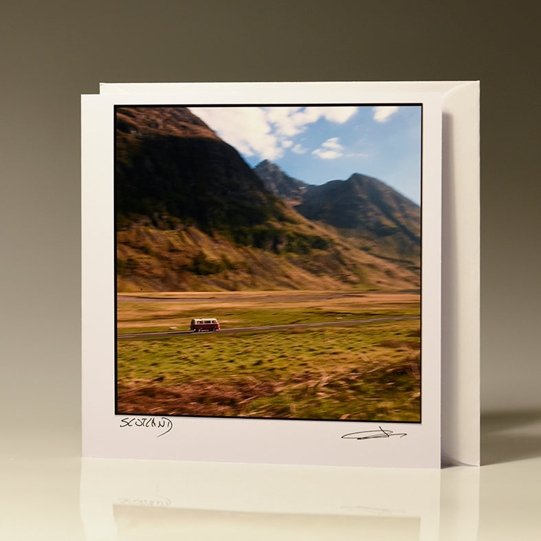Blank Photo Card Glencoe Campervan