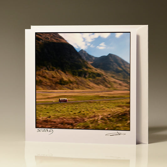 Blank Photo Card Glencoe Campervan