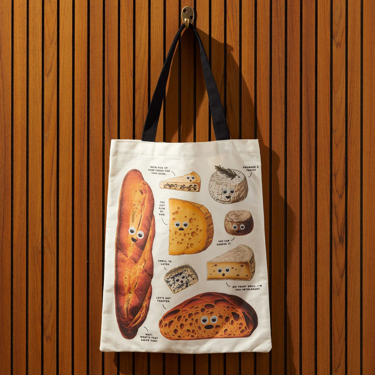 Canvas Tote Bag - Googly Food