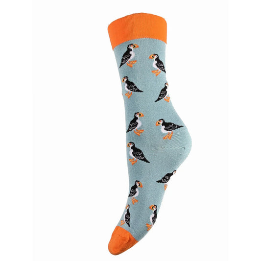 4-7 Bamboo Socks Puffins