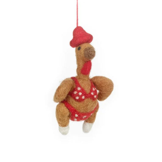 Christmas Felt Hanging Decoration Sizzlin Turkey