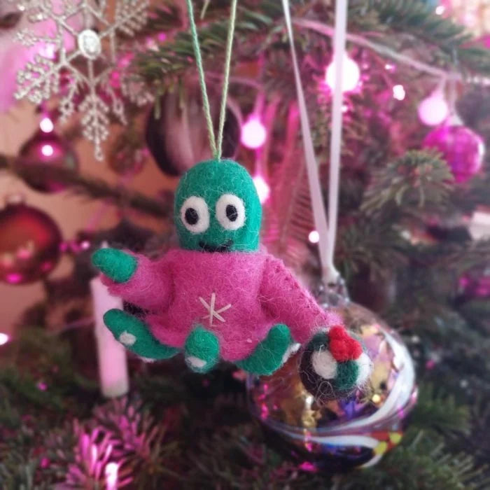 Christmas Felt Hanging Decoration Timmy Tentaclaus