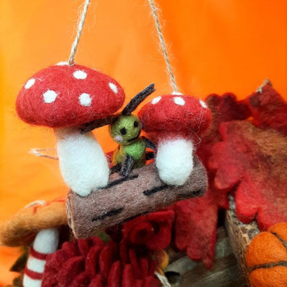 Felt Decoration Woodland Caterpillar