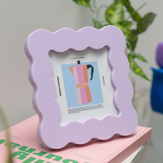 Helio Ferretti Petal Photo Frame 10x10cm - Violet