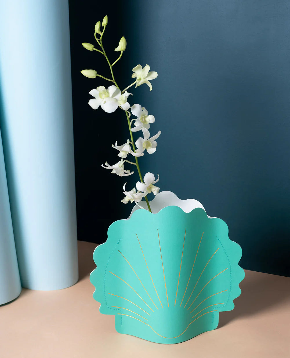 Paper Vase Hera Green