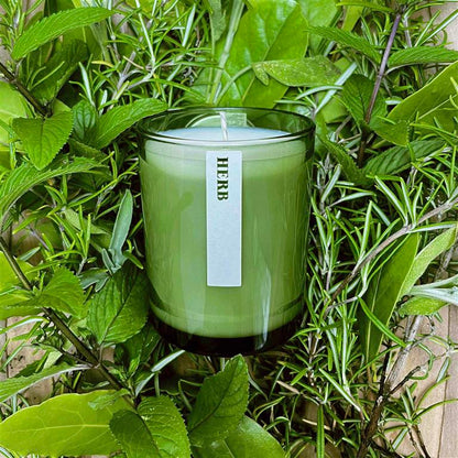 Large Botanical Candle - Herb
