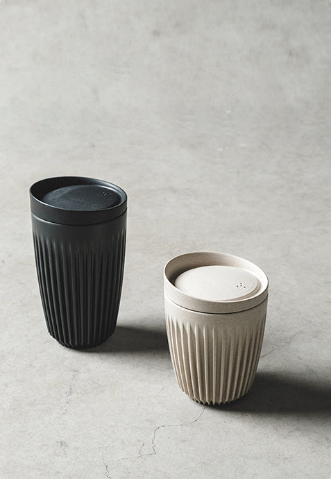 12oz Huskee Travel Cup & Lid (Natural)