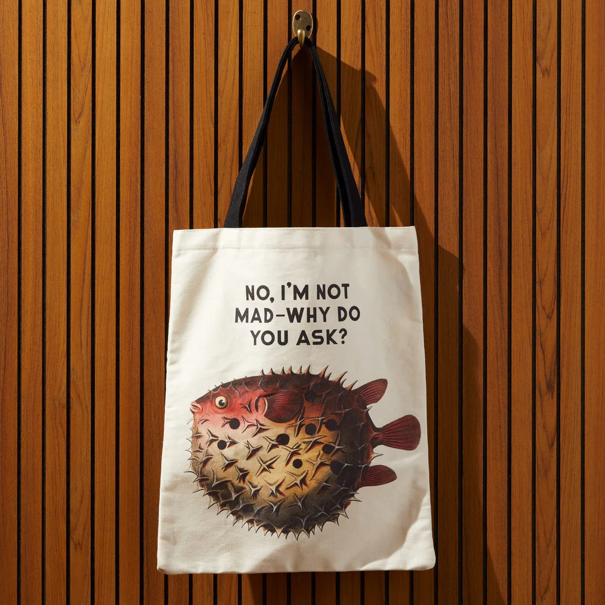 Canvas Tote Bag - Judgy Fish