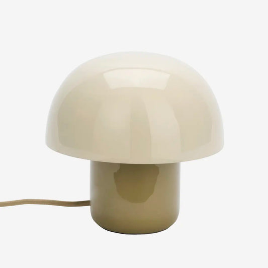 Stoltz Enamel Table Lamp Cream/Khaki