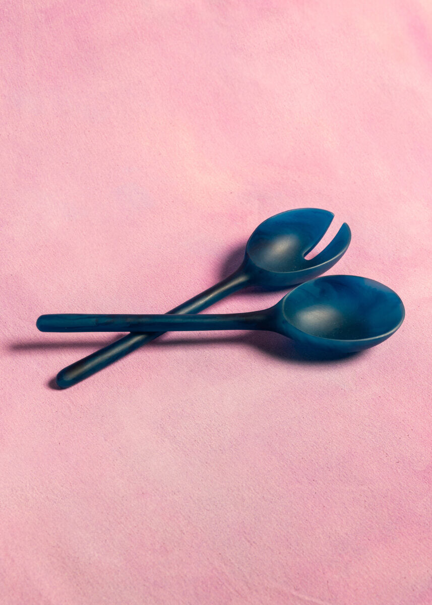 MAEGEN Resin Salad Servers (Blue)