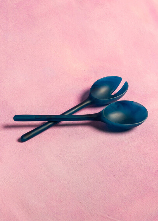 MAEGEN Resin Salad Servers (Blue)