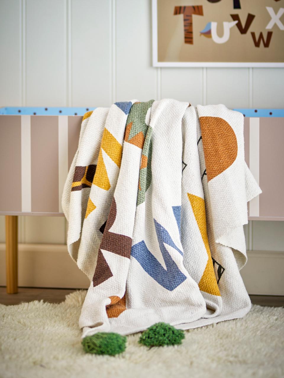 Bloomingville Memo Cotton Throw (Nature)