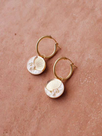Wolf & Moon Moon II Hoop Earrings