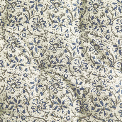 COLLECTION ONLY! Handled Cotton Mattress Cushion (White/Blue/Grey)