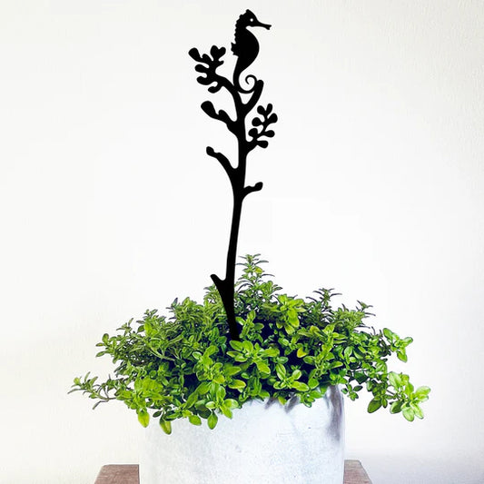 Pot Stem - Seahorse & Seaweed