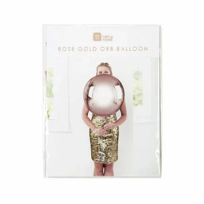 Giant Rose Gold Orb Balloon
