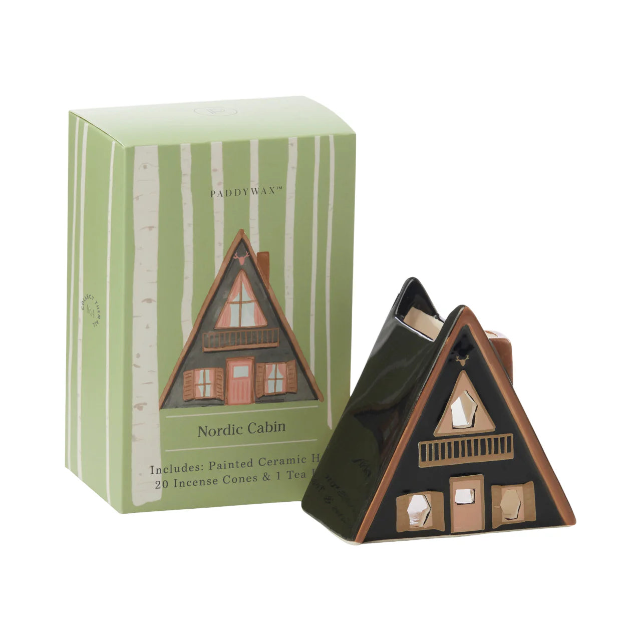 Nordic Cabin Incense Cone & Tealight Holder