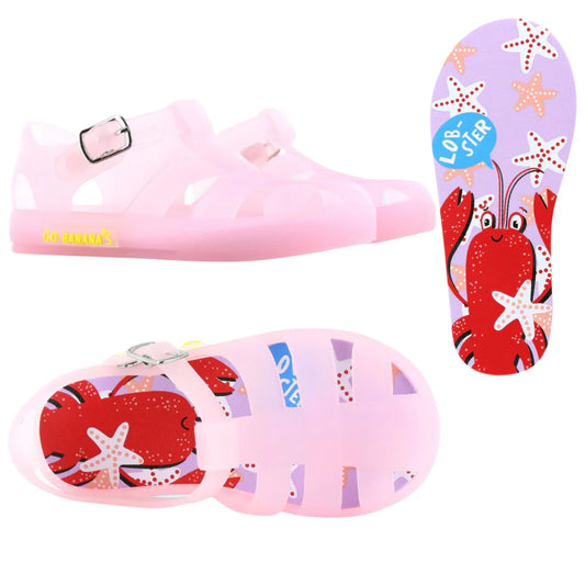 Go Bananas JELLY SANDALS (Pink Lobster) 25-29