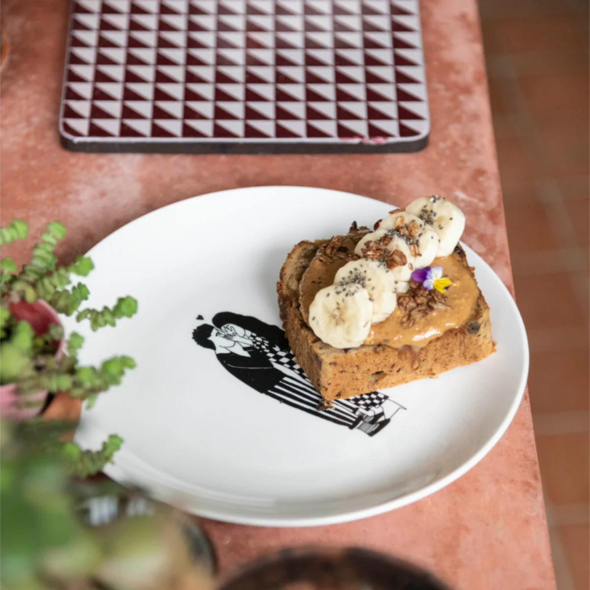 Helen B Porcelain Plate Naked Secret Kissers | helen b ceramics