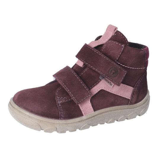 Ricosta RUCO Waterproof Leather Barefoot Ankle Boots (Plum)