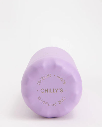Chillys 500ml Water Bottle Pastel All Purple